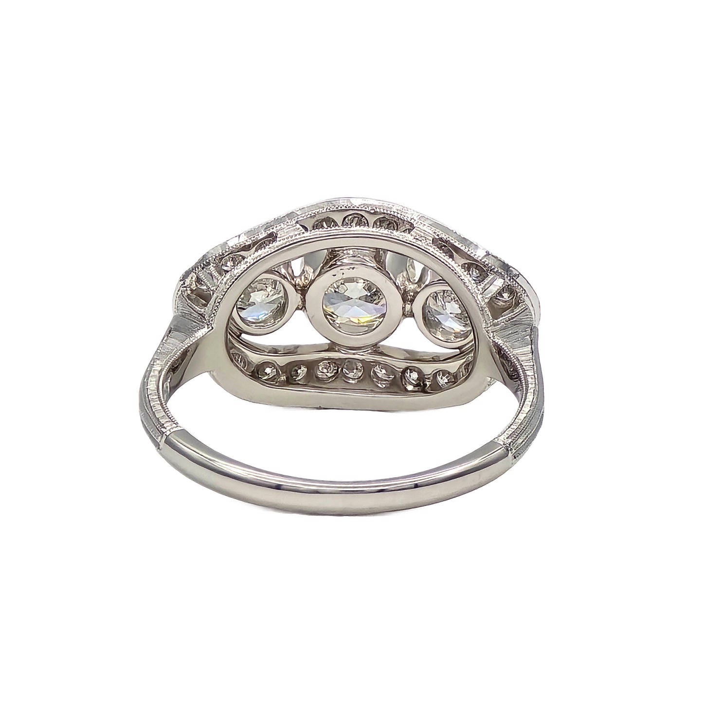Vintage Diamond Ring by Whitehouse Brothers in Platinum