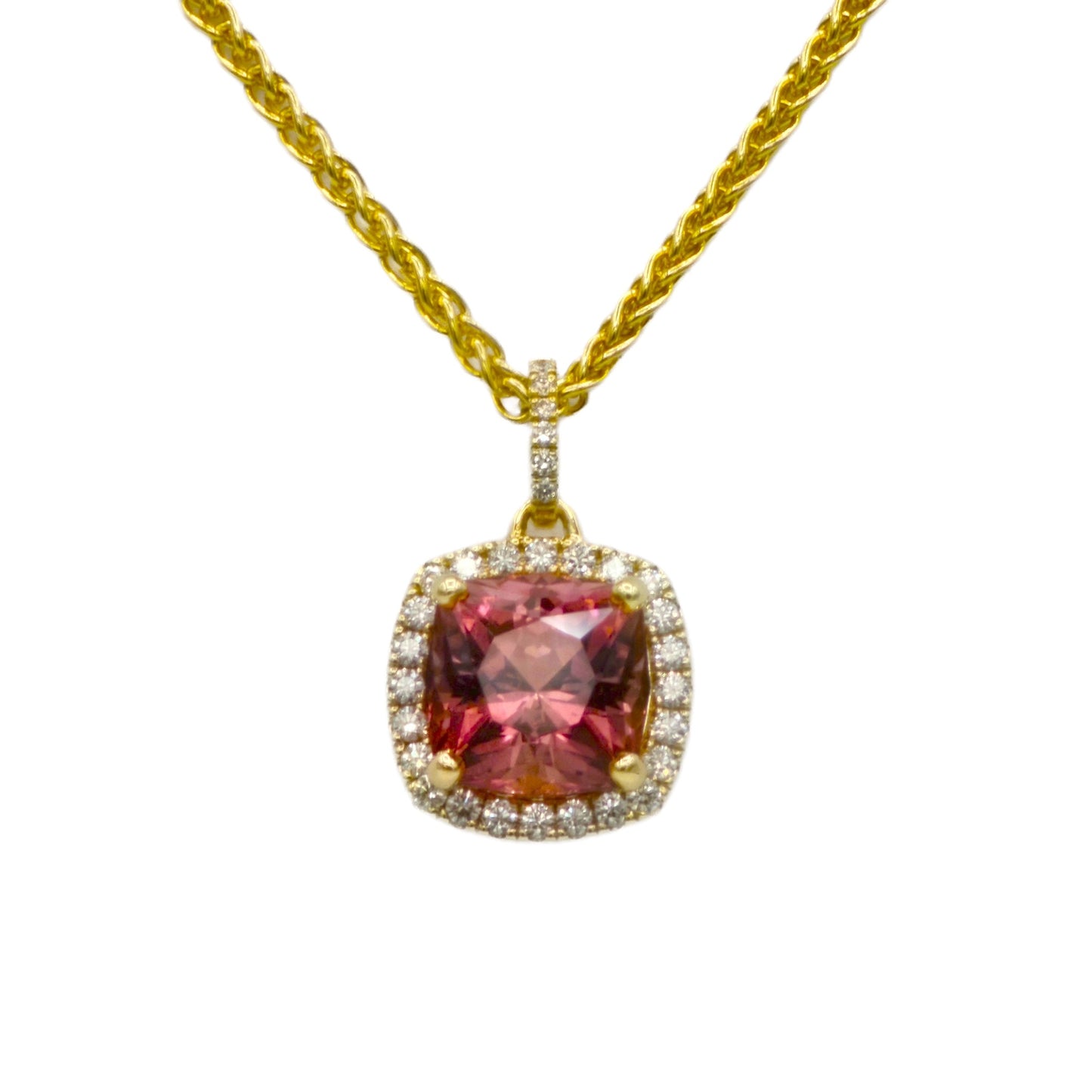 Pink Tourmaline Pendant