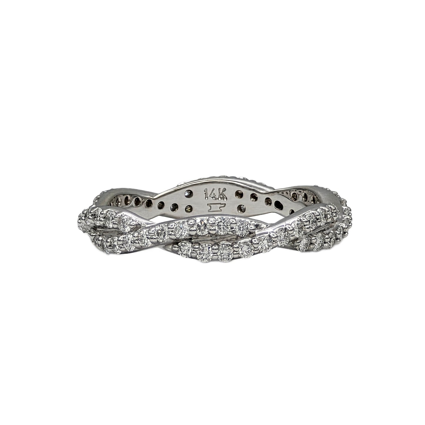 Woven Diamond Eternity Band