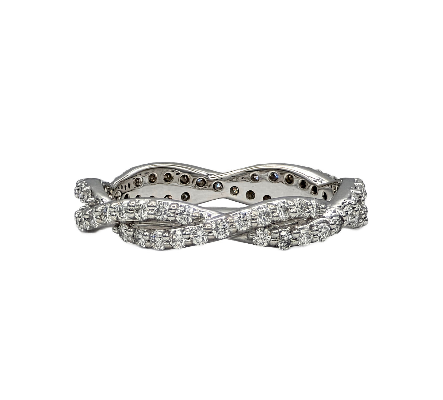 14K vintage diamond wedding bands
