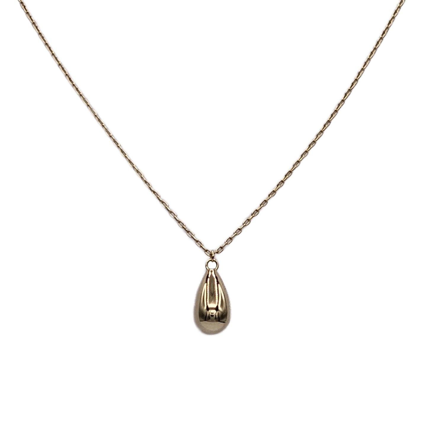 Drop Style Pendant in 14K Yellow Gold on 18" Chain