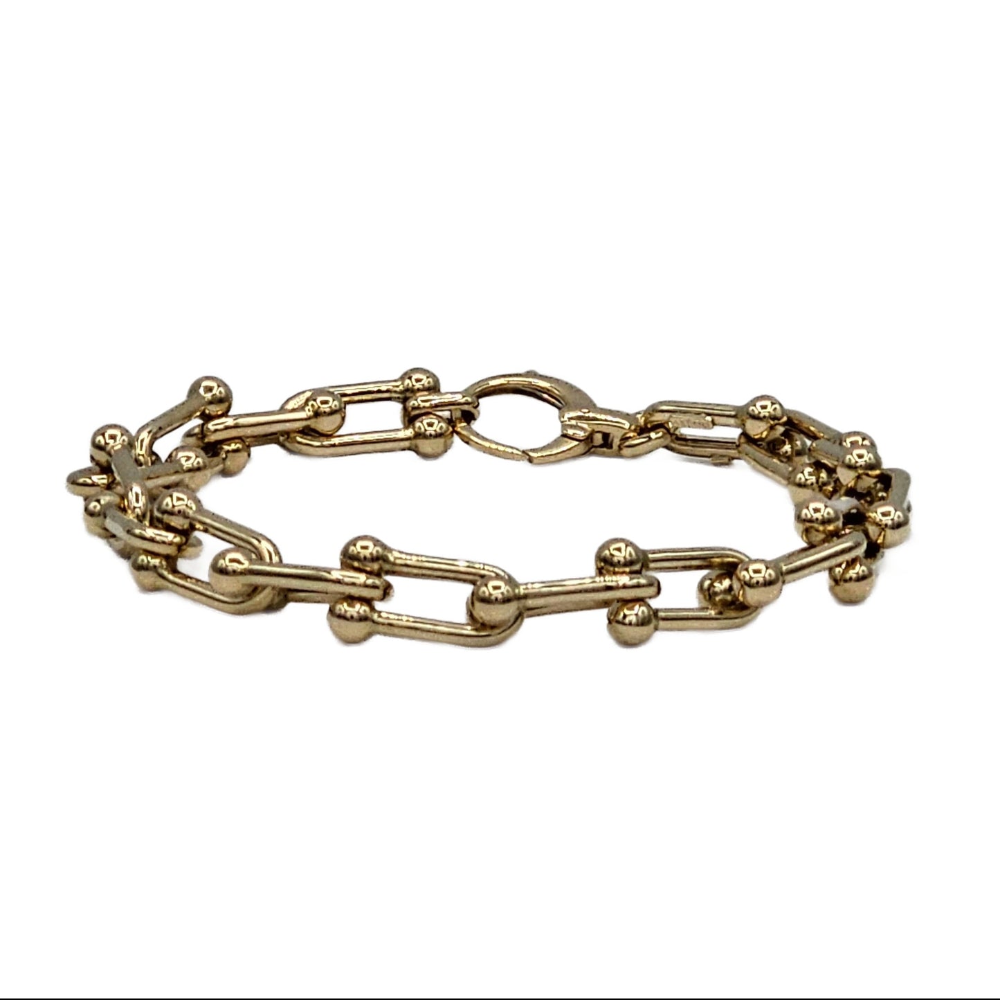 14K Yellow Gold Fancy Link Bracelet