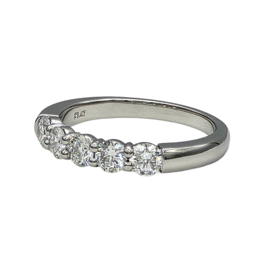 5=1.00 Carat Total Weight Shared Prong Band in Platinum
