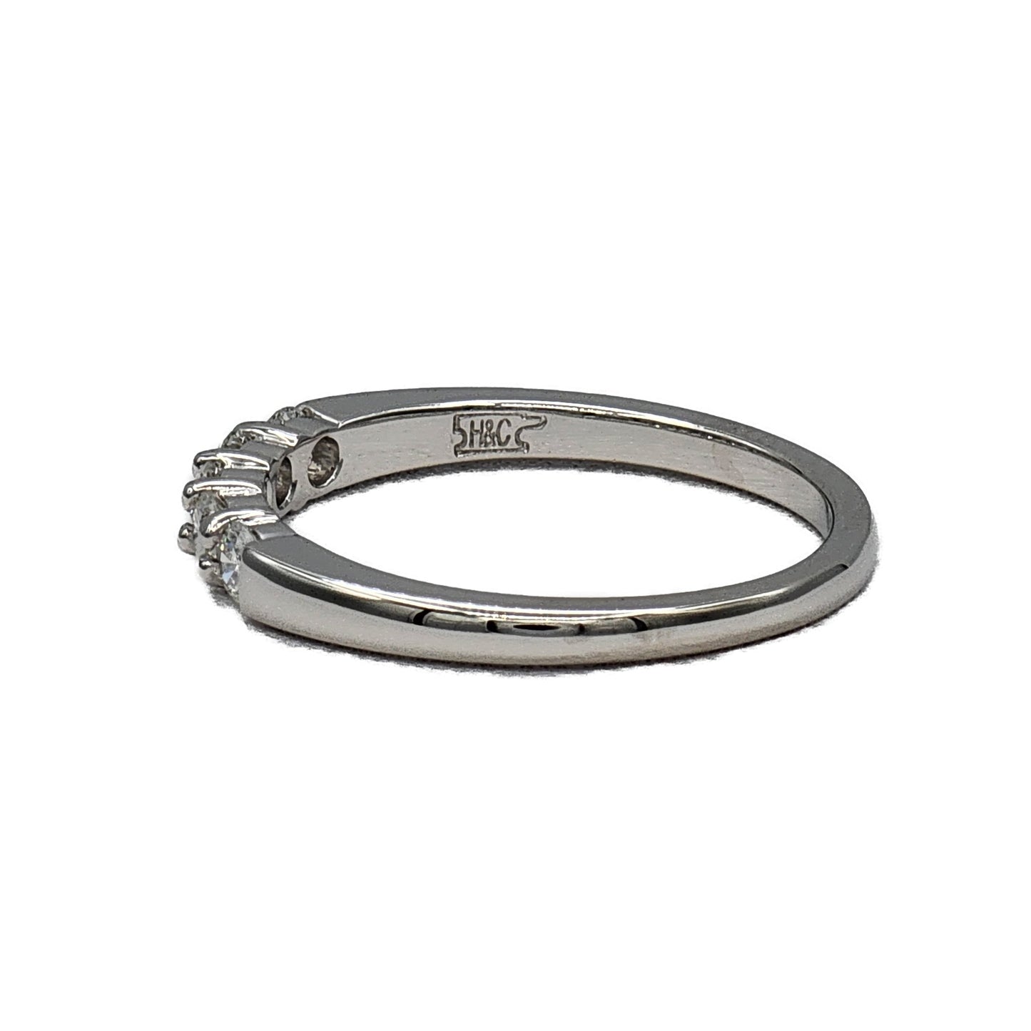 5=0.36 Carat Total Weight Shared Prong Diamond Band in 14K White Gold