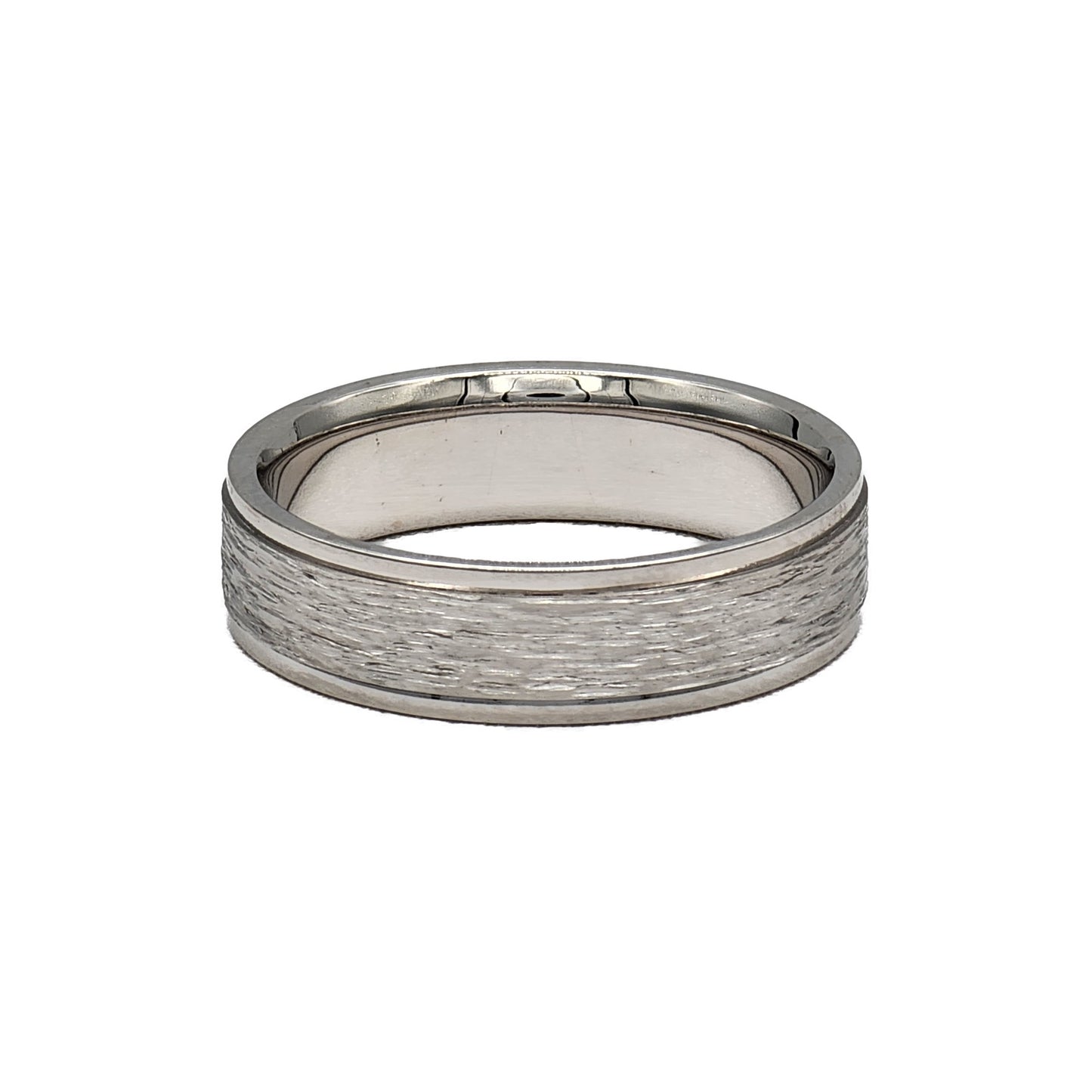 14K White Gold 5mm Comfort Fit Wedding Band