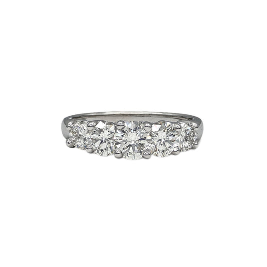 2.05 Carat Total Weight Diamond Ring in 18K white gold