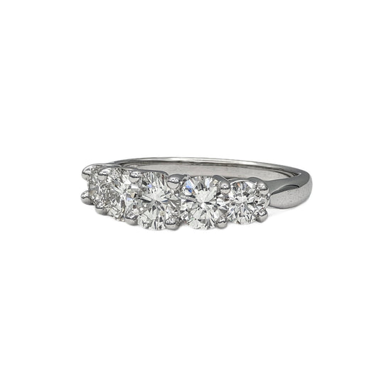 2.05 Carat Total Weight Diamond Ring in 18K white gold