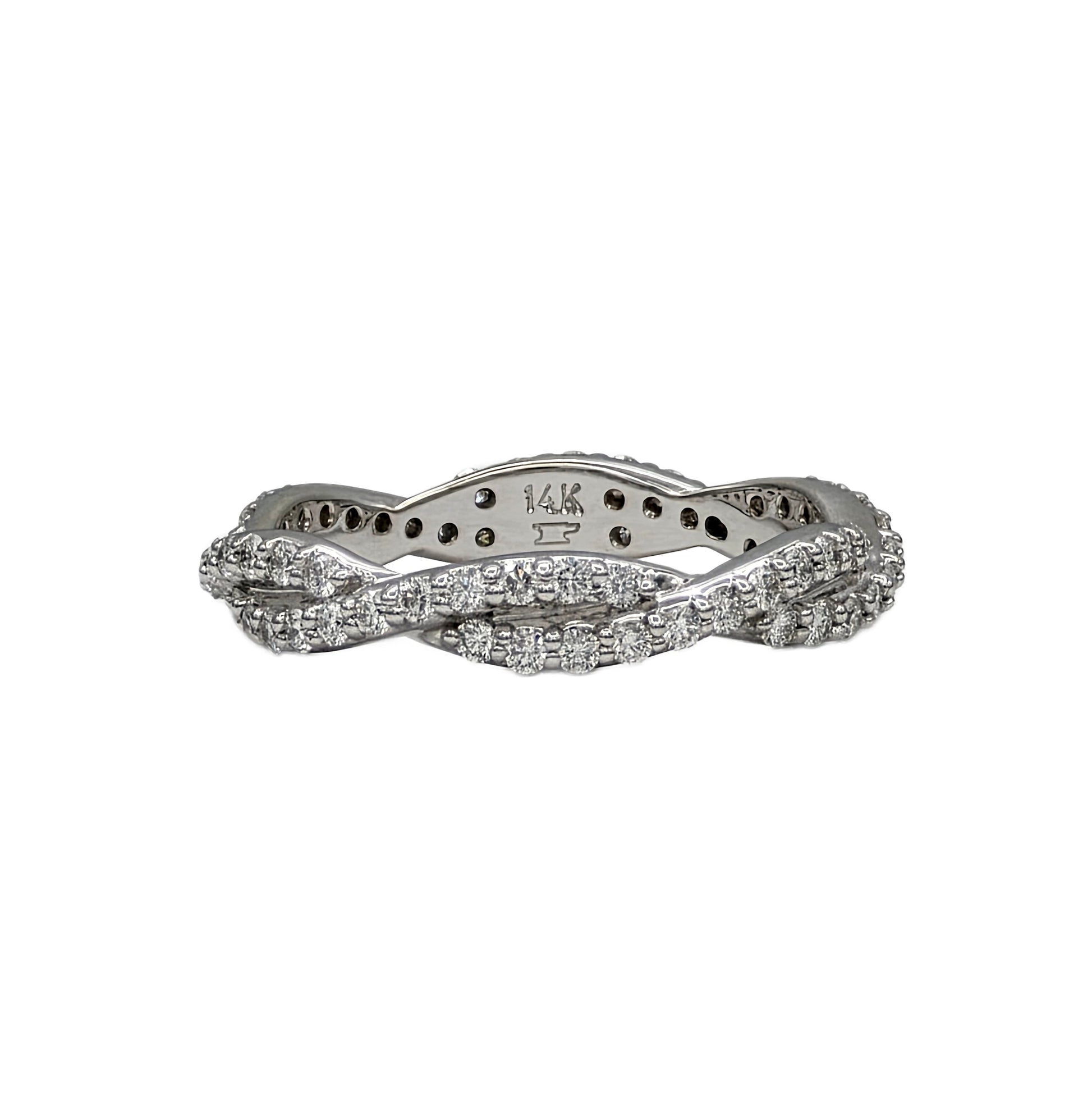 Woven Diamond Eternity Band
