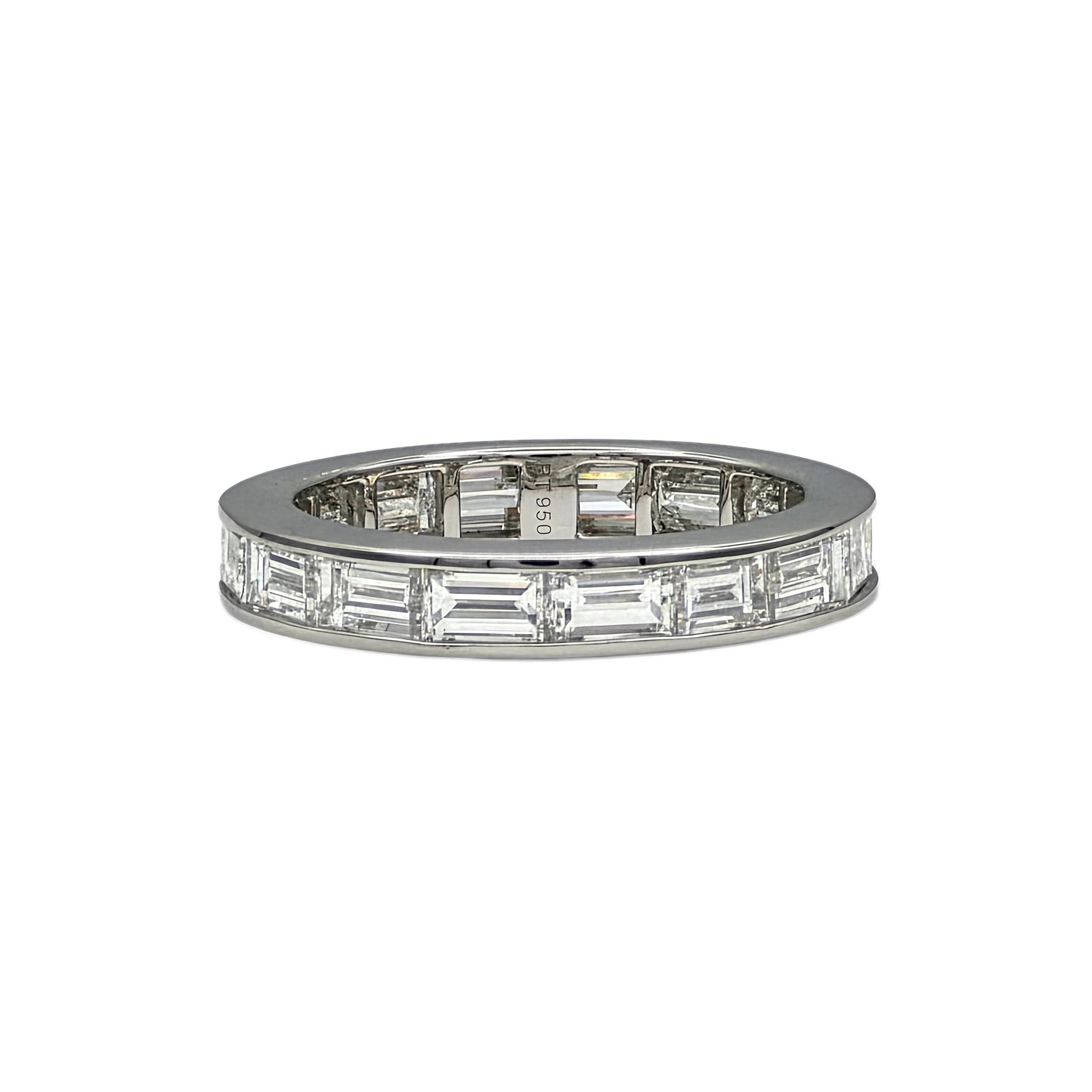 Platinum Baguette Diamond Eternity Band