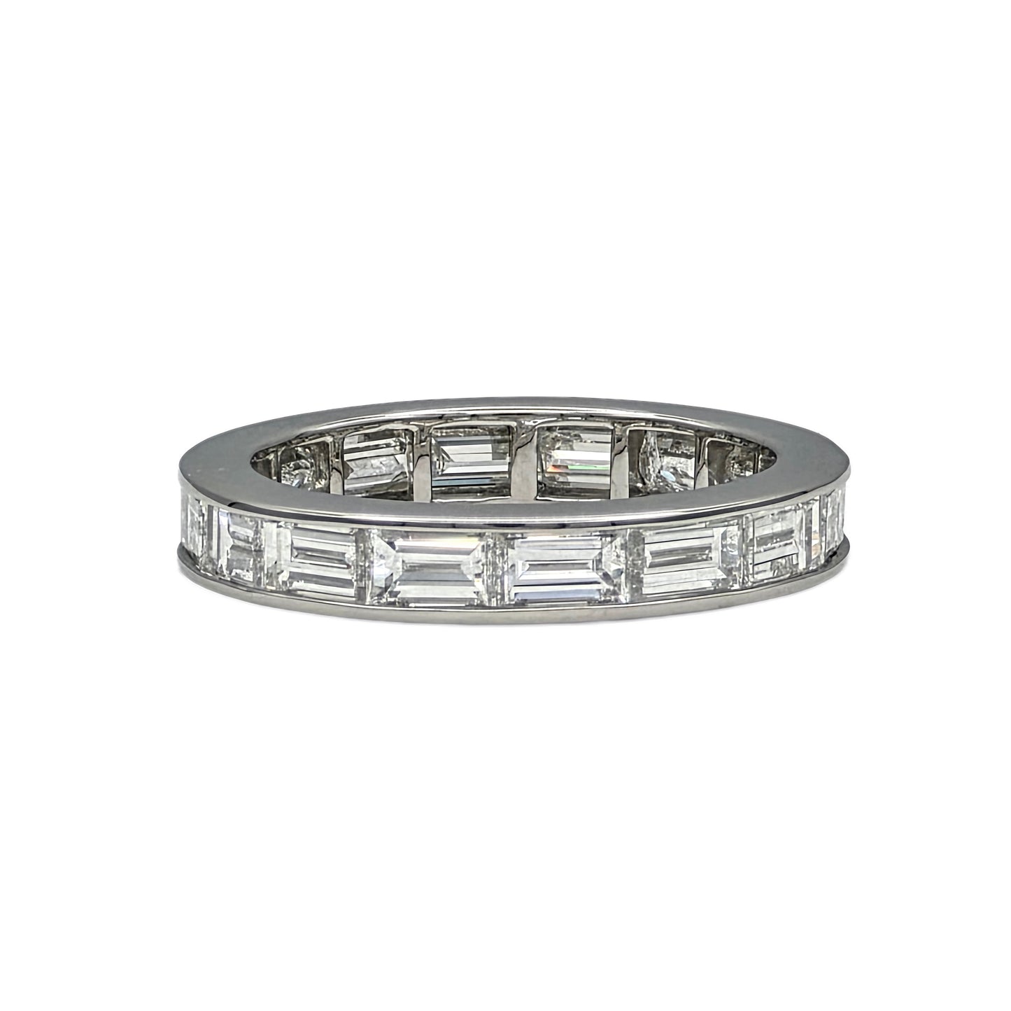 Platinum Baguette Diamond Eternity Band