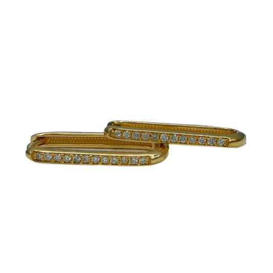 Diamond Hoop Earrings