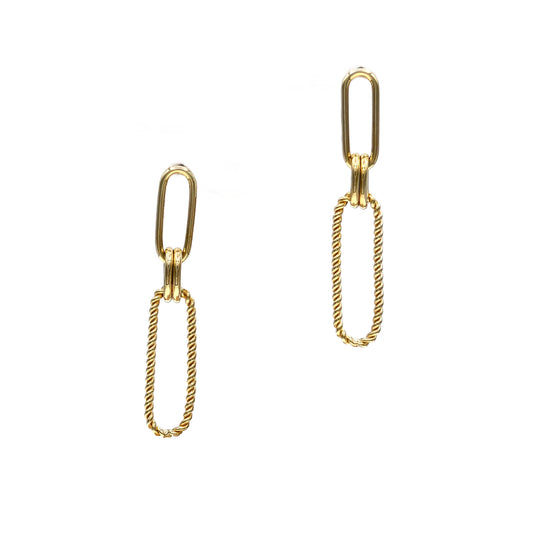 14K Yellow Gold Dangle Earrings