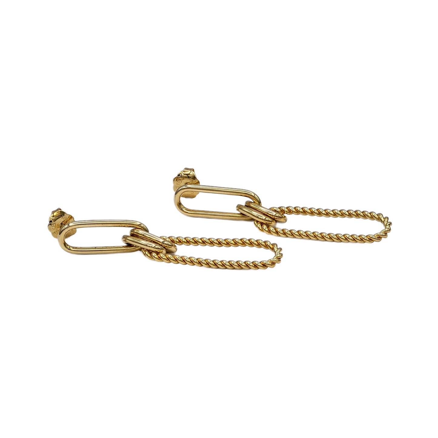 14K Yellow Gold Dangle Earrings