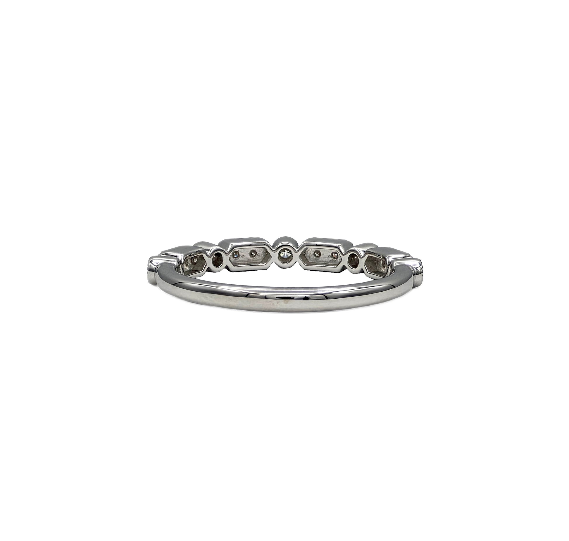 14K vintage diamond wedding bands