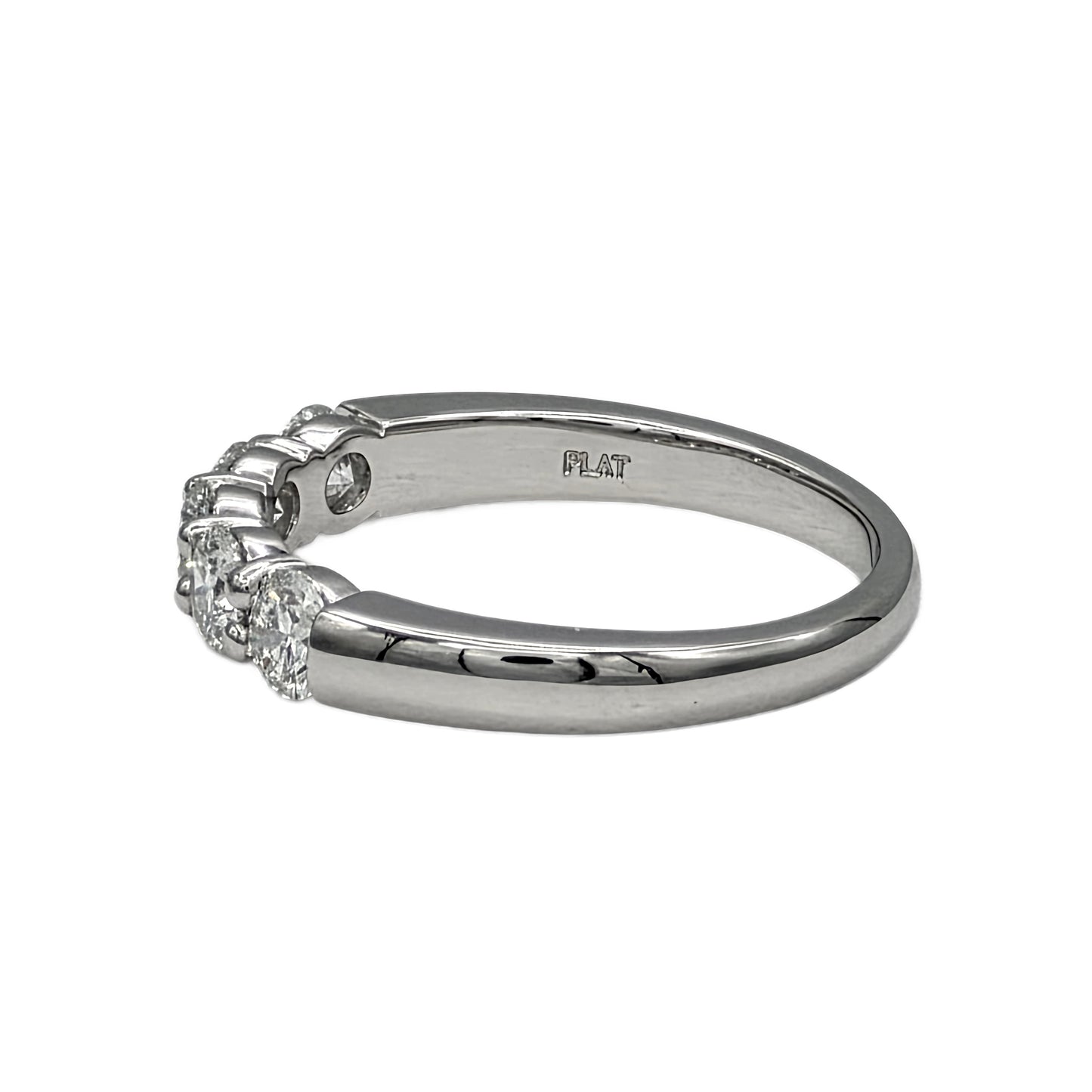 5=1.00 Carat Total Weight Shared Prong Band in Platinum