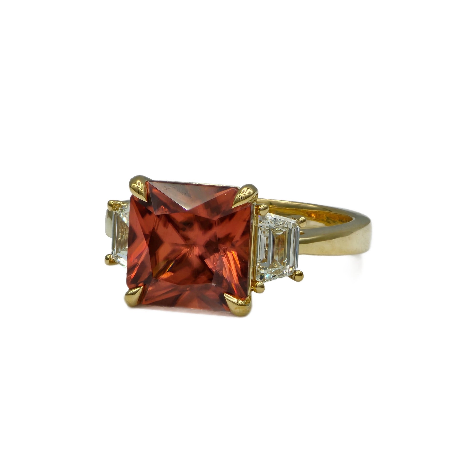 Peach Zircon Ring