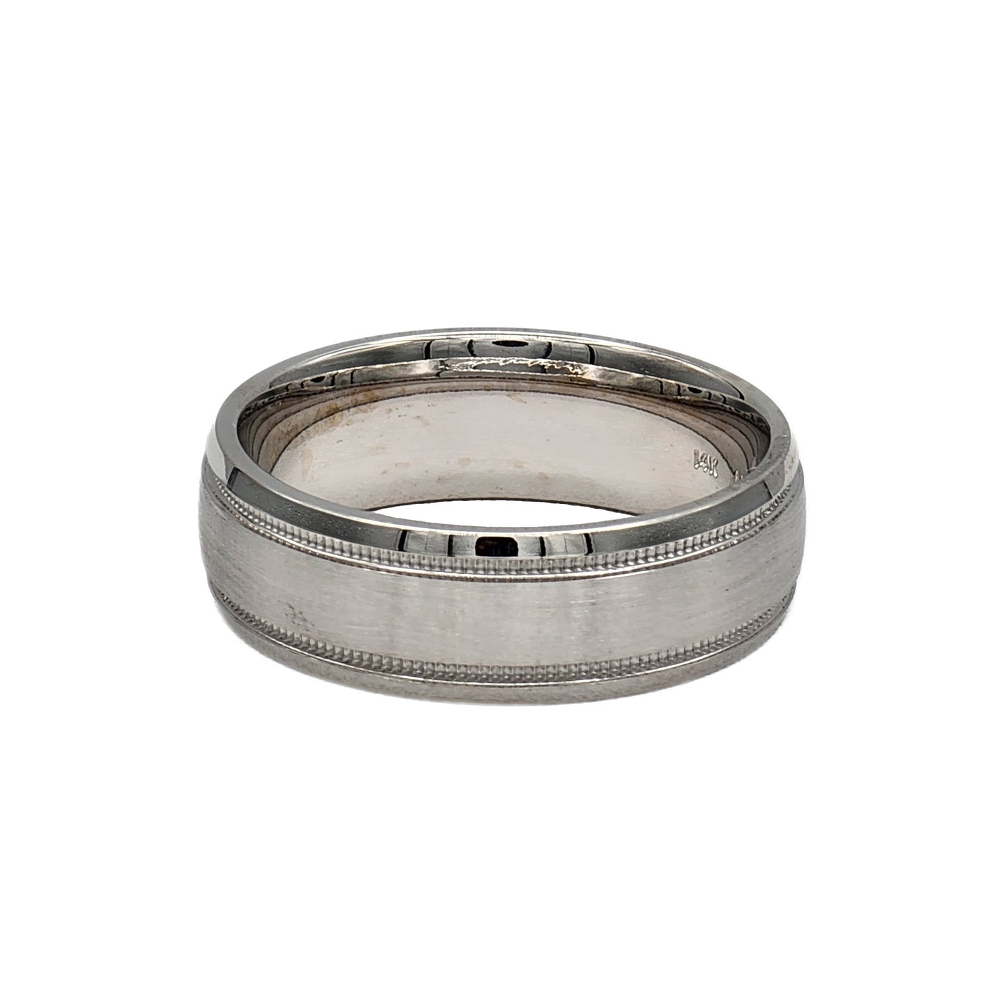 14K White Gold 7MM Comfort Fit Wedding Band