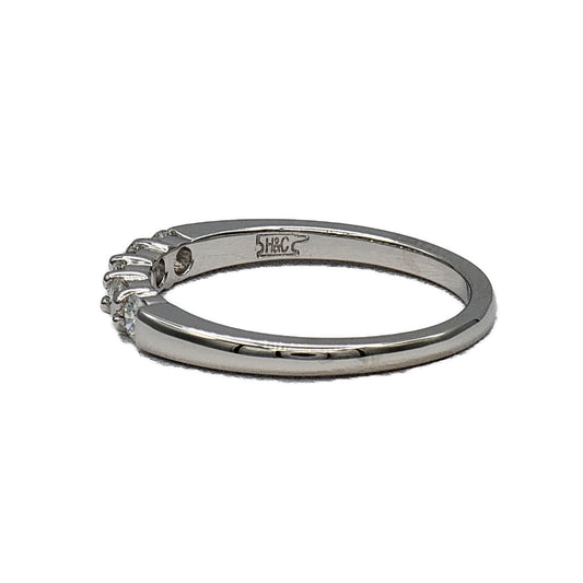 5=0.36 Carat Total Weight Shared Prong Diamond Band in 14K White Gold