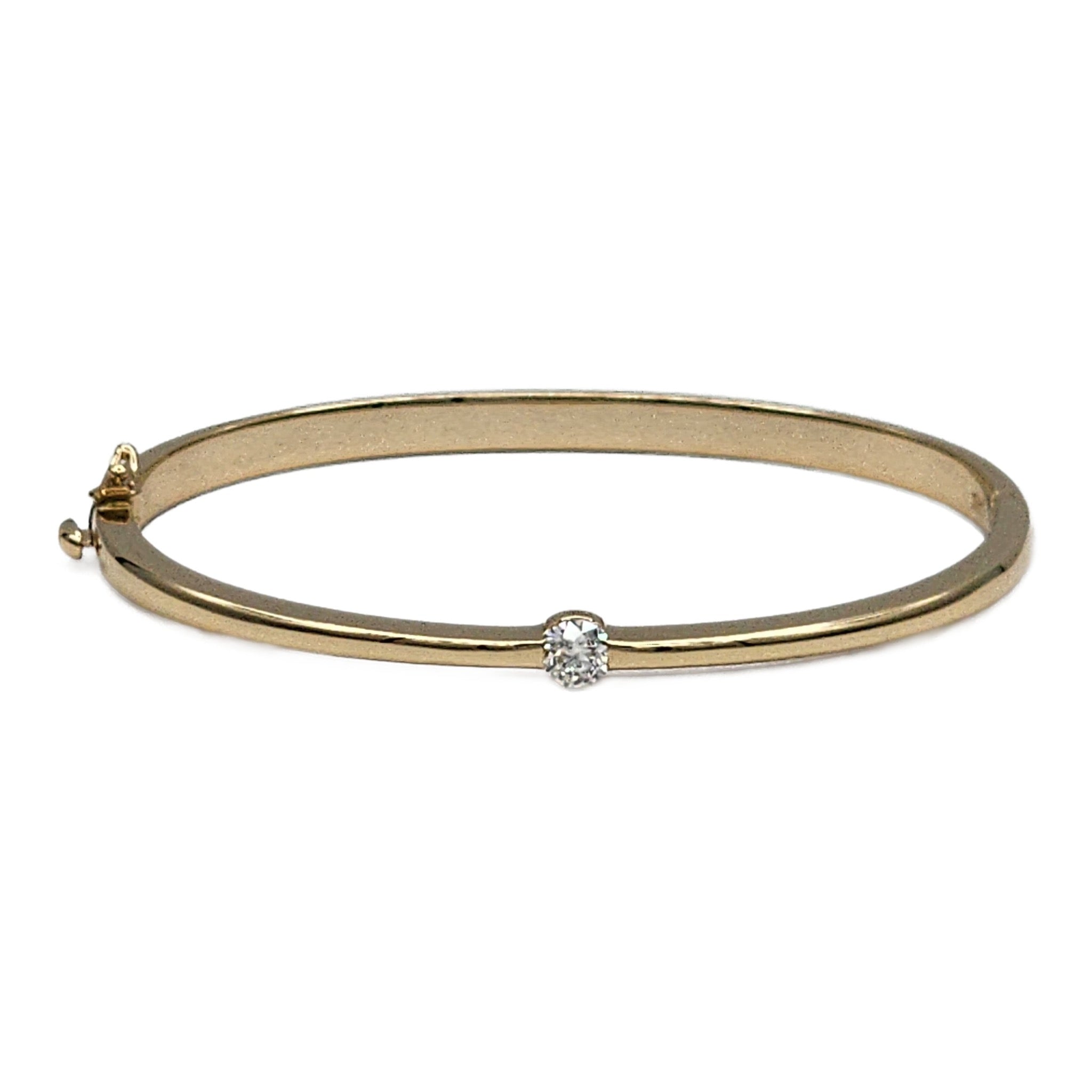 Diamond Solitaire' Bangle | 710 | Bangles jewelry designs, Jewelry  bracelets gold, Gold bangles design