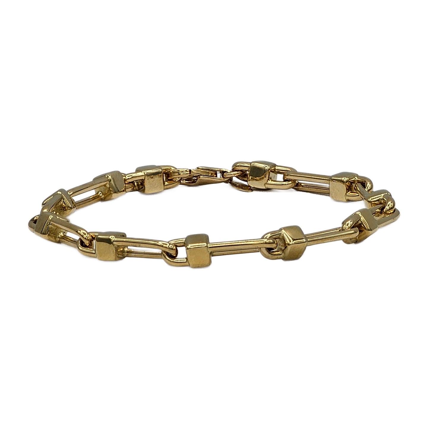 14K Yellow Gold Fancy Link Bracelet