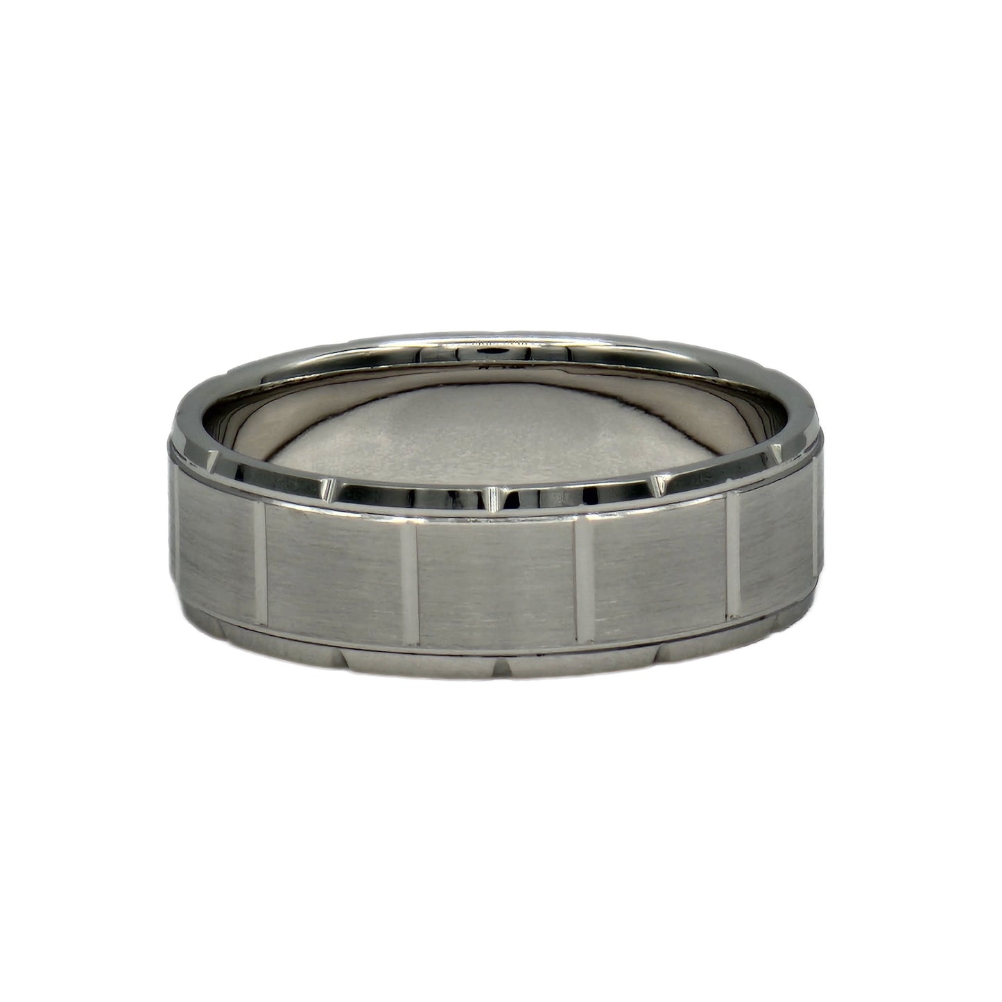 14K White Gold Comfort Fit Wedding Band
