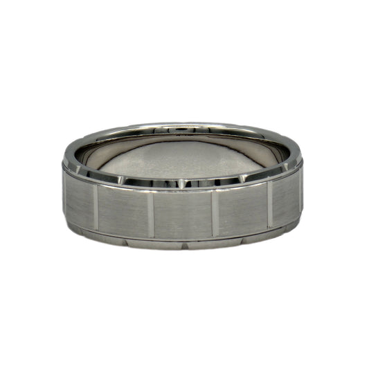 14K White Gold Comfort Fit Wedding Band