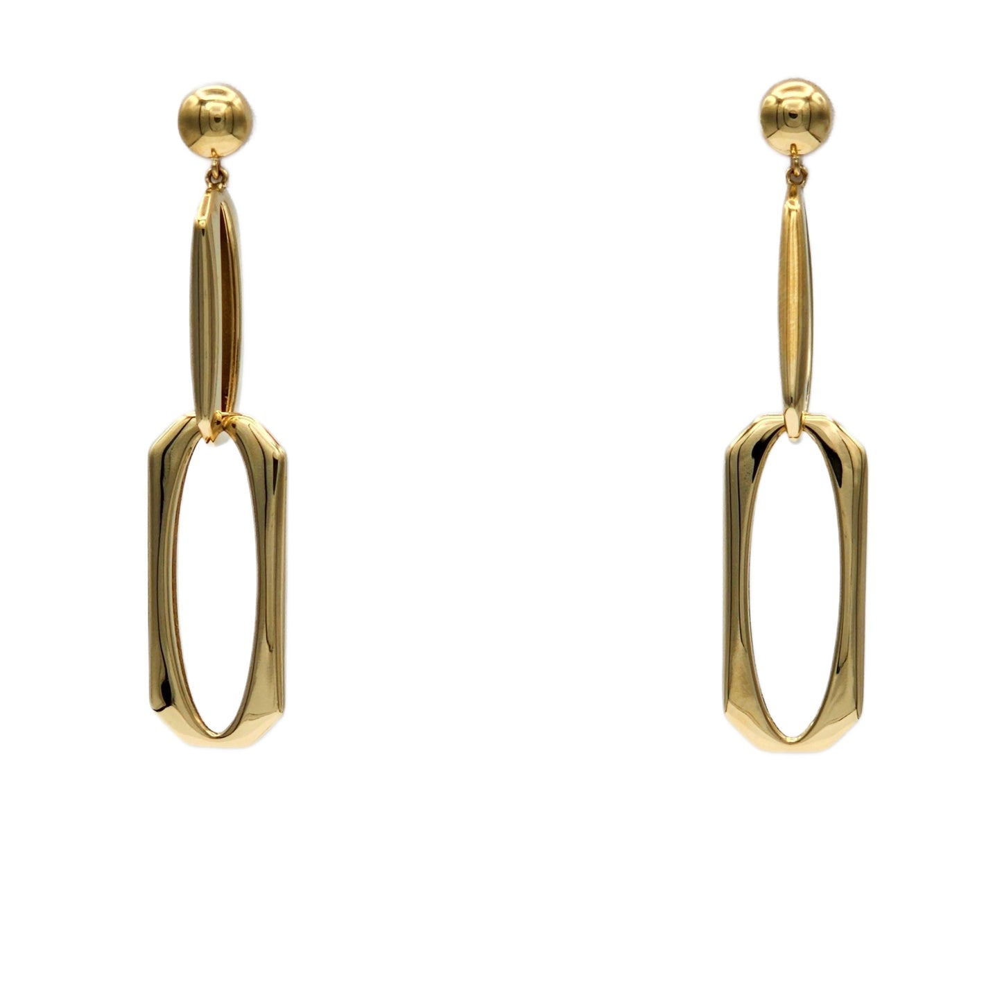 14K Yellow Gold Dangle Earrings